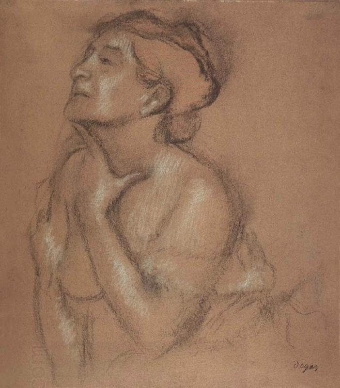 Edgar Degas Half-Langth Study of a Woman China oil painting art